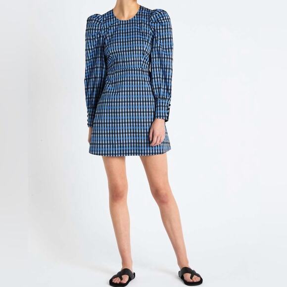 The Baum Und Pferdgarten Aidine Dress in Blue Gingham Size 38 - Picture 1 of 12